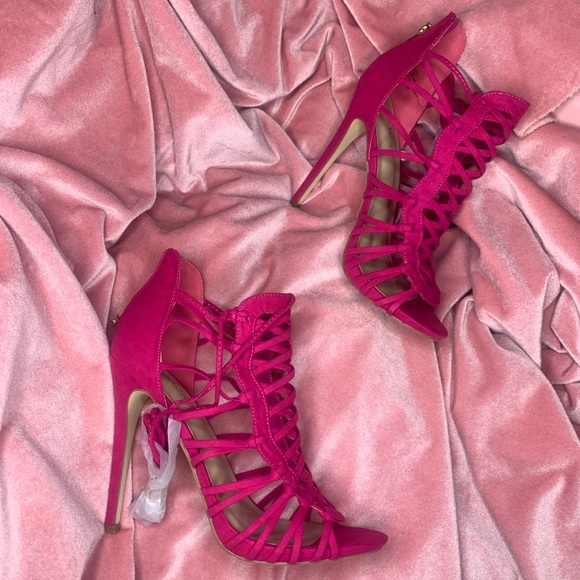 Shoe dazzle Analiza Lace Up Heeled Sandal size 10 brand new - Picture 9 of 10